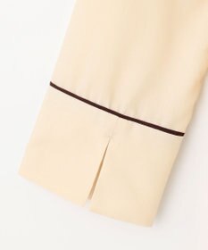 自由区 S 【2WAY・洗える】コードエンブロイダリー襟付き ブラウス