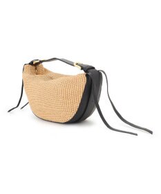 23区 VIOLAd'ORO ラフィアシート レザーコンビ ワンハンドルバッグ