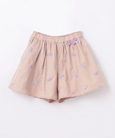 ANY KIDS フラワー 刺繍 キュロット