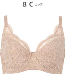 WACOAL ブラジャー フルカップブラ 上胸にフィット 外付けワイヤー ラクなつけごこち 綿混素材(バック) まるみのあるナチュラルシルエット 【EverChic】 レディース BRB284 /ワコール