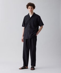 UNFILO MENS ライトリネン オープンカラーシャツ [23年春夏商品]