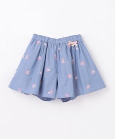 ANY KIDS フラワー 刺繍 キュロット