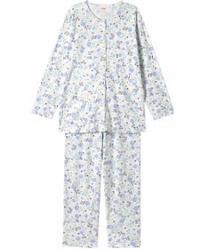 Wing 【数量限定　特別価格】 パジャマ 長袖 長ズボン 綿100％ スムース素材 レディース EP7993 ウイング／ワコール