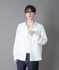 WEGO ワンポイントルーズシャツ（LS）