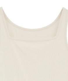 YECCA VECCA 2wayスクエアリブタンクトップ