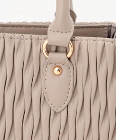 LA BAGAGERIE ランダムプリーツ2WAYハンドバッグ