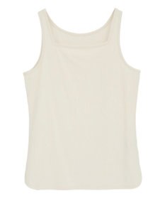 YECCA VECCA 2wayスクエアリブタンクトップ