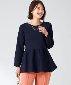 ANY SIS 【洗える】スポンディッシュペプラム ニット