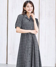 Tiaclasse 【洗える】開襟シャツワンピース