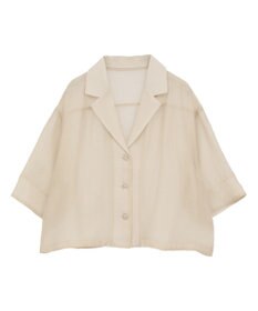 earth music&ecology シアーショートシャツ