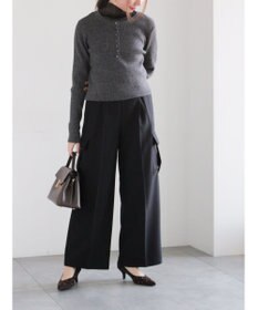 Te chichi ヘンリーネックマーブルニット