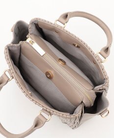 LA BAGAGERIE ランダムプリーツ2WAYハンドバッグ