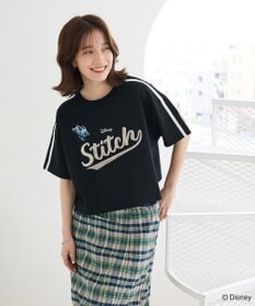 Green Parks スティッチ／メタルプリントクロップドミニ裏毛プル