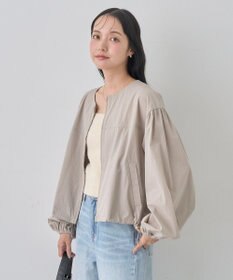 earth music&ecology ノーカラーボリュームブルゾン