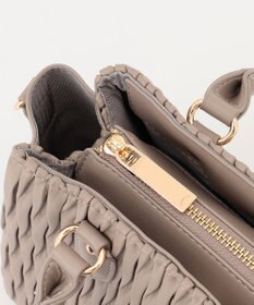 LA BAGAGERIE ランダムプリーツ2WAYハンドバッグ