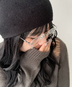 WEGO レンズチャームリムレスアイウェア