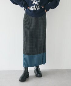 CRAFT STANDARD BOUTIQUE 配色チェックプリーツスカート