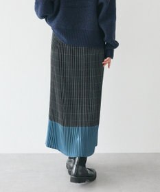 CRAFT STANDARD BOUTIQUE 配色チェックプリーツスカート