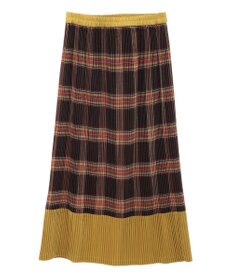 CRAFT STANDARD BOUTIQUE 配色チェックプリーツスカート