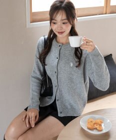 WEGO 【WEB限定/25年秋冬新作】別注USPOLO微起毛カーデ