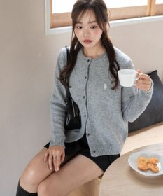 WEGO 【WEB限定/25年秋冬新作】別注USPOLO微起毛カーデ