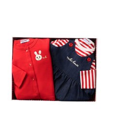 MIKI HOUSE HOT BISCUITS 【ミキハウス】 ジャンパースカートギフトセット【BOX付き】