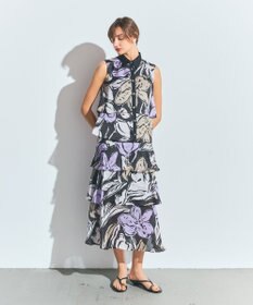 GRACE CONTINENTAL プリントレイヤードノースリーブ