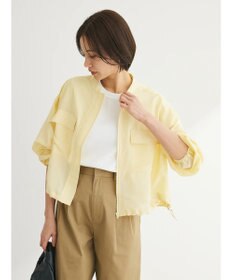 Green Parks シアーショート丈ブルゾン