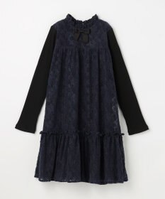 組曲 KIDS 【150-160㎝】スノウレースワンピース