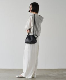 russet レザー巾着4WAYショルダーバッグ(CE-1454)