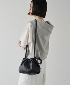 russet レザー巾着4WAYショルダーバッグ(CE-1454)