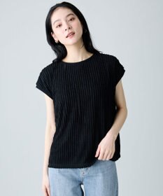 ANY L レースフレンチスリーブプルオーバー