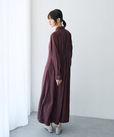 YECCA VECCA タックデザインシャツワンピース