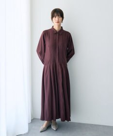 YECCA VECCA タックデザインシャツワンピース