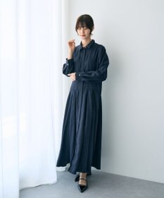 YECCA VECCA タックデザインシャツワンピース