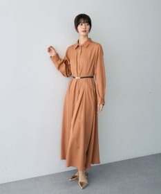 YECCA VECCA タックデザインシャツワンピース