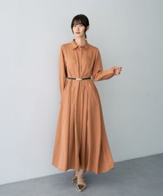 YECCA VECCA タックデザインシャツワンピース