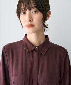 YECCA VECCA タックデザインシャツワンピース