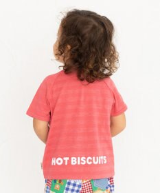 MIKI HOUSE HOT BISCUITS 【80-120cm】 顔ドン 半袖Tシャツ