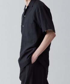 UNFILO MENS ライトリネン オープンカラーシャツ [23年春夏商品]