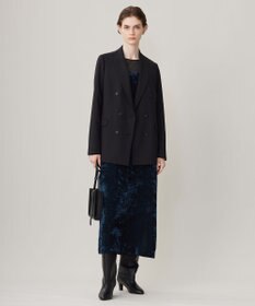 ICB L ウール2WAYストレッチ ダブルブレストジャケット