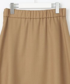 自由区 【洗える】ウォッシャブルハイカウントフラノ タックスカート