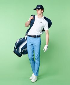 23区GOLF 【MEN】ハニカムカノコ半袖ポロシャツ