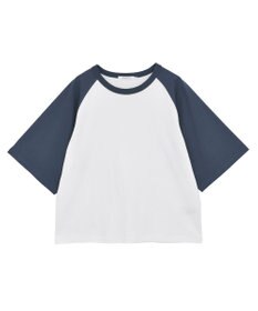 AMERICAN HOLIC ラグラン配色7分袖プルオーバー