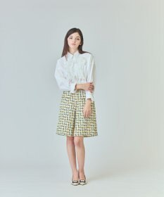 GRACE CONTINENTAL チュールヤーンツイードパンツ