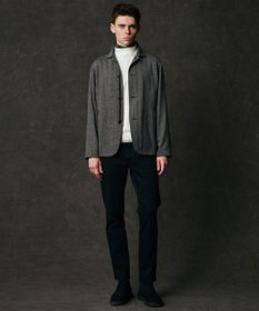 JOSEPH ABBOUD 【キングサイズ・軽量/ストレッチ/家庭洗濯可】ヘリンボーンジャージー カバーオール ブルゾン