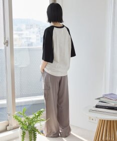 AMERICAN HOLIC ラグラン配色7分袖プルオーバー