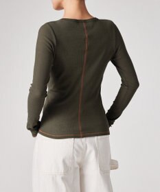 Paul Smith コントラストステッチ リブ 長袖カットソー