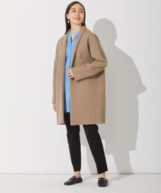 自由区 L 【軽量・洗える】ガウンニット コート