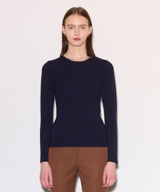 JOSEPH 【洗える】ストレッチシルクニット　ラウンドネック